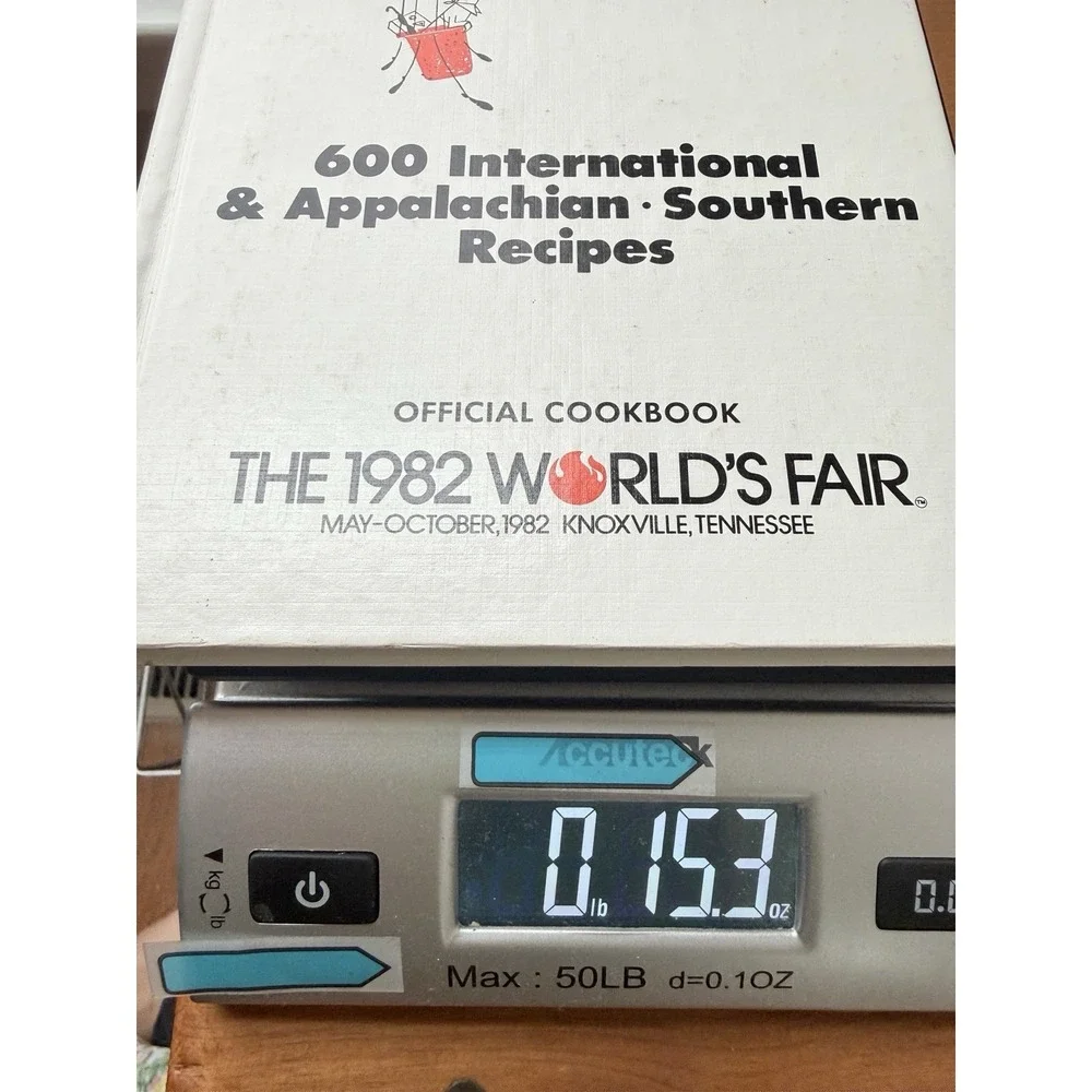 Vintage 1982 Official Worlds Fair Cookbook Appalachian Southern Signed